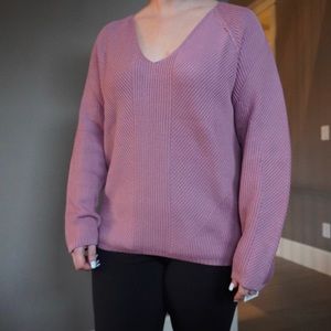Lululemon What The Heart Wants Knit Sweater Pink